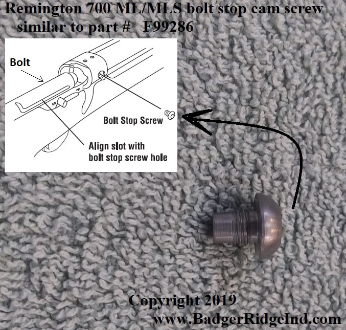 Remington 700 ML bolt stop cam follower screw F