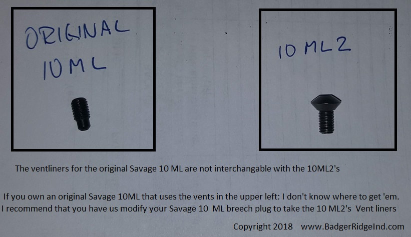 Savage 10ML vs 10ML2 vent liner